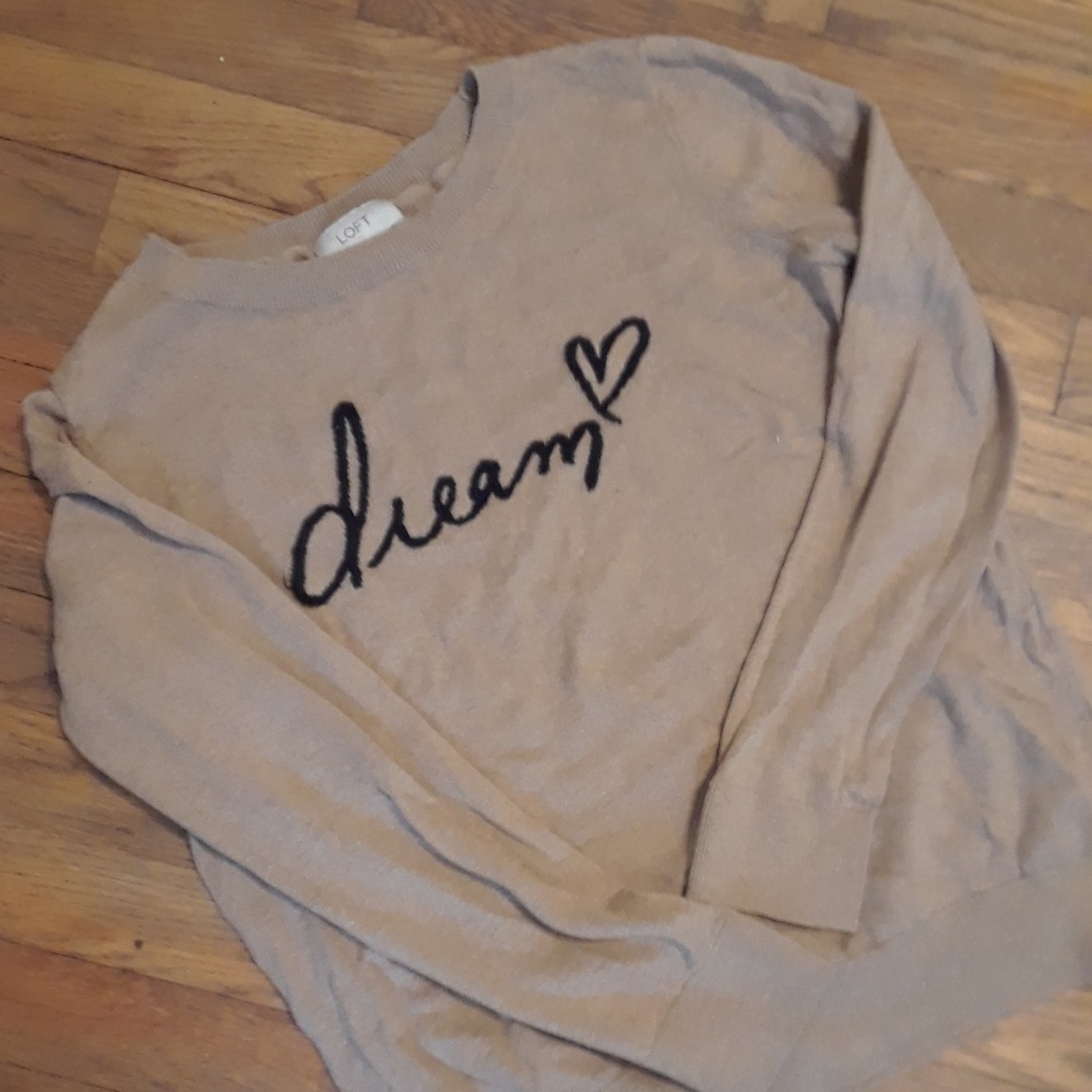 Loft sweater sz small "Dream"